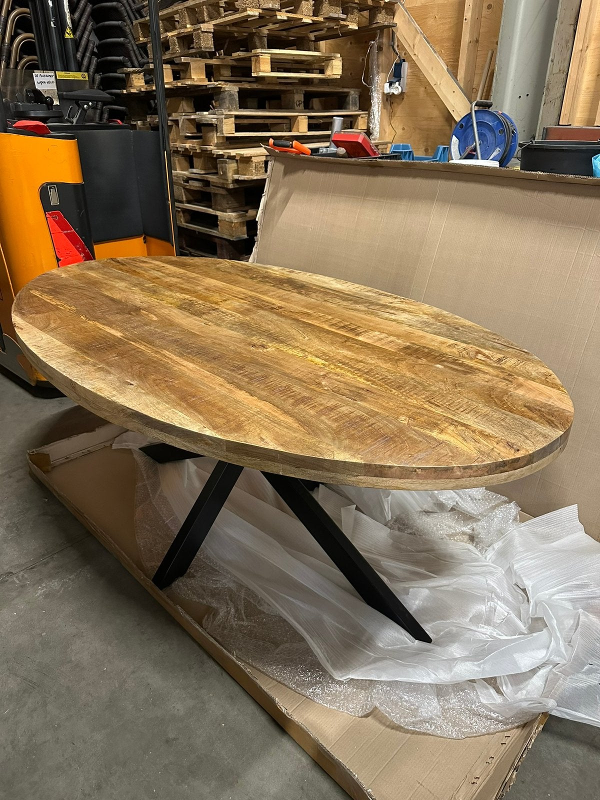 Eettafel Mango 180x100CM NIEUW, Ophalen, Nieuw, 50 tot 100 cm, Overige houtsoorten