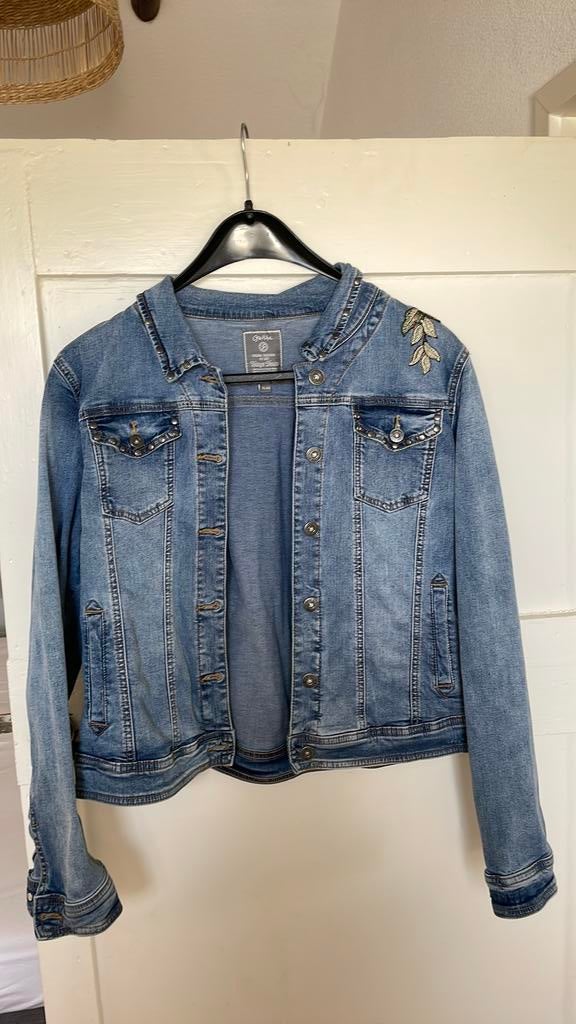 Spijkerjack van Geisha maat XL, Ophalen of Verzenden, Zo goed als nieuw, Maat 46/48 (XL) of groter, Blauw