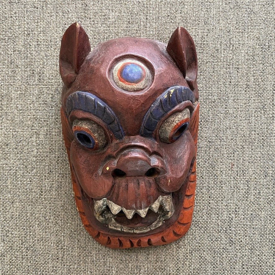 Wanddecoratie masker, Huis en Inrichting, Woonaccessoires | Wanddecoraties, Ophalen of Verzenden, Zo goed als nieuw