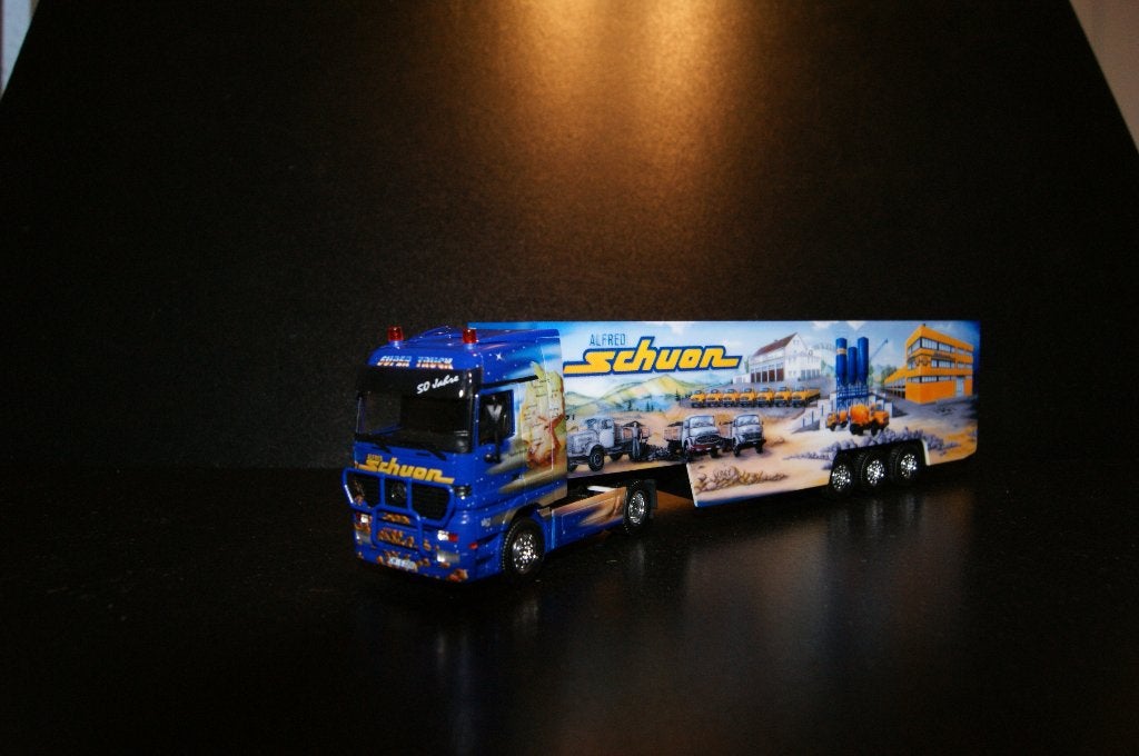 893 herpa mercedes actros schuon transport 1:87 truck trein, Hobby en Vrije tijd, Modelauto's | 1:87, Ophalen of Verzenden, Zo goed als nieuw
