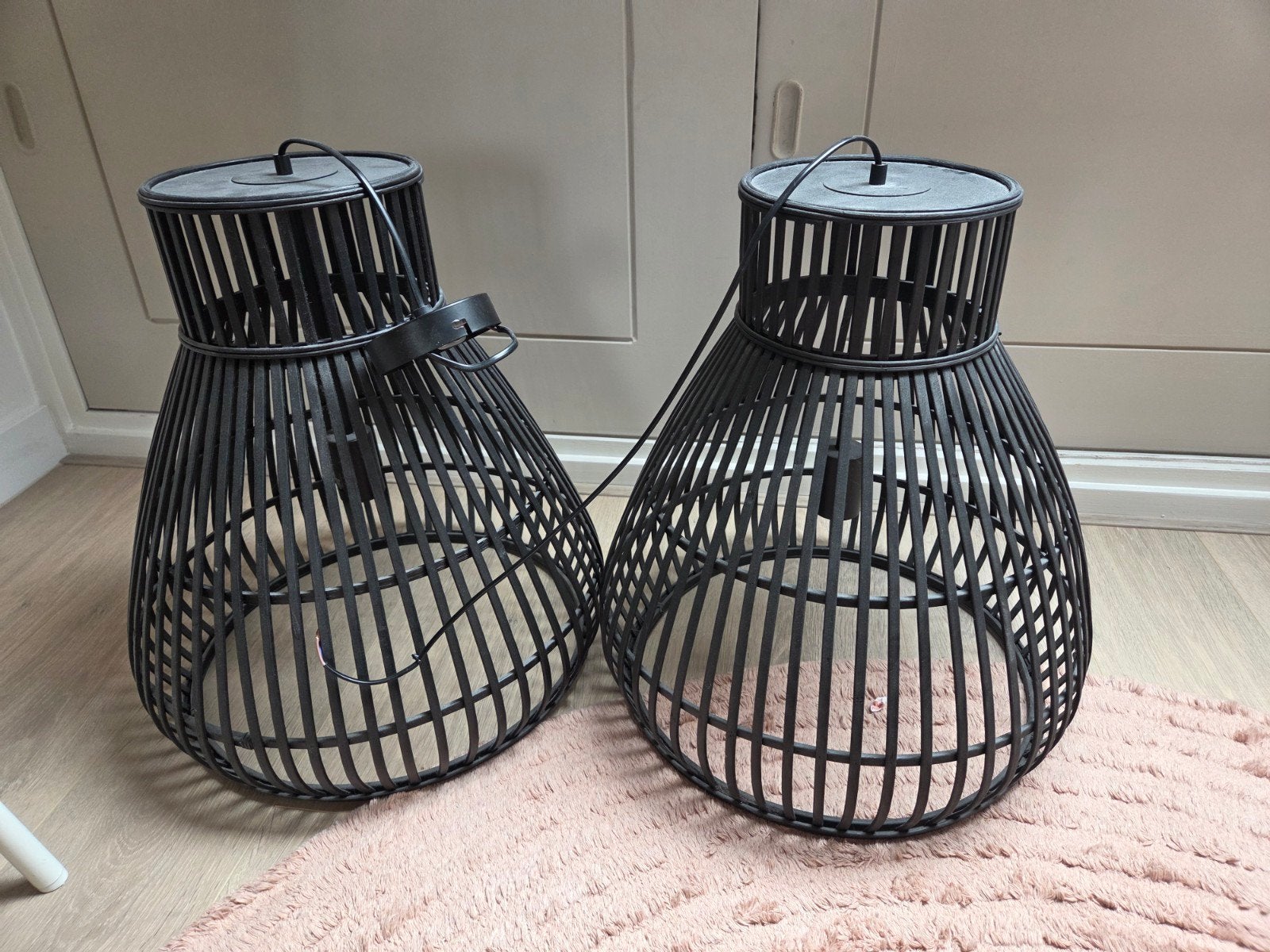 Hanglampen zwart, Ophalen, Zo goed als nieuw, Zwart, Rond