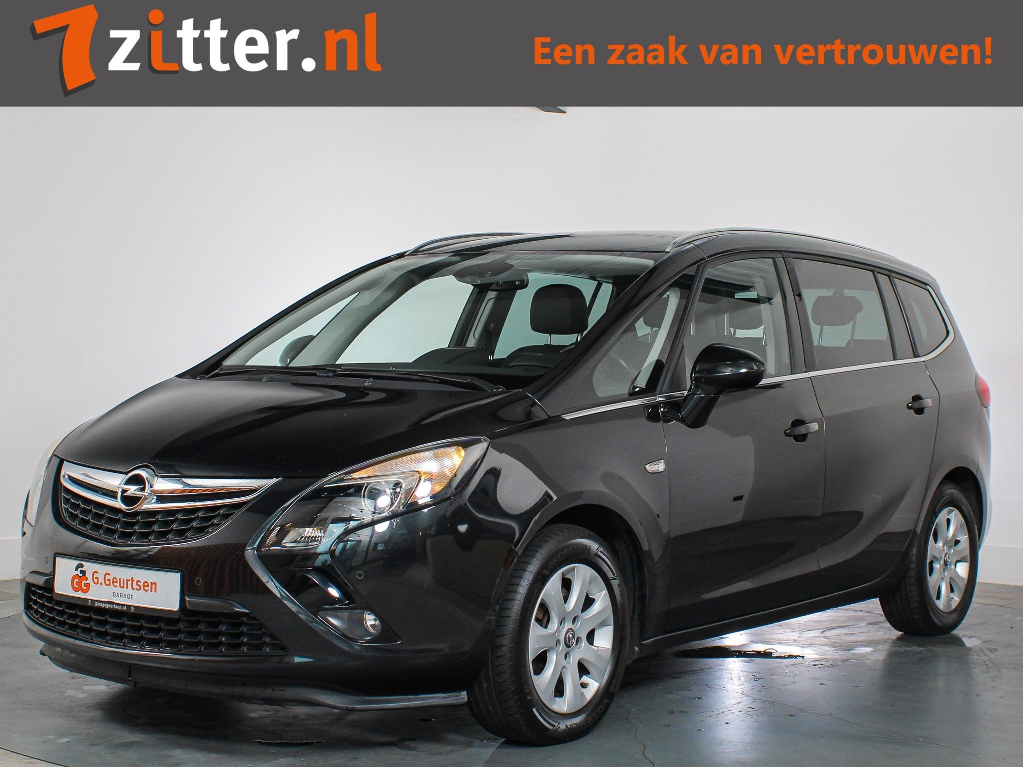 Opel Zafira Tourer 1.4 Cosmo 7-Persoons Trekhaak, Cruise Con, Auto's, Euro 5, Stof, Gebruikt, 4 cilinders