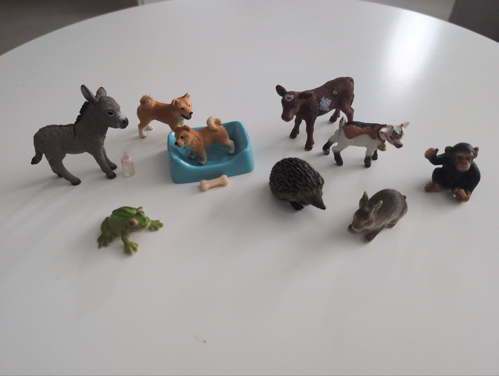 Schleich Dierenfiguren Set: Boerderij, Bos en Huisdieren, Ophalen of Verzenden