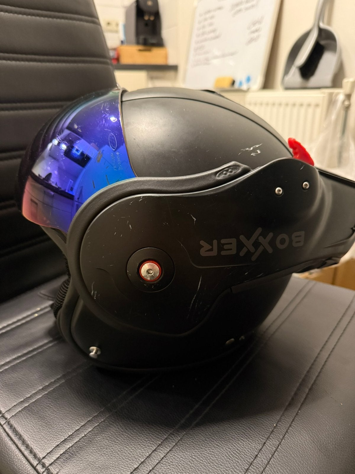 Boxxer helm RO9 maat s, Fietsen en Brommers, Brommerhelmen, Ophalen, Gebruikt, Small