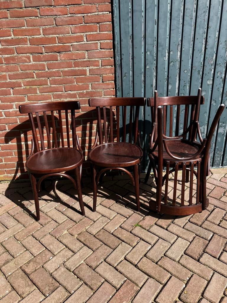 Thonet style stoelen nieuw, Huis en Inrichting, Stoelen, Ophalen, Bruin, Nieuw, Vier