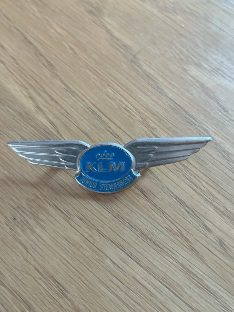 Vintage KLM Junior Stewardess vleugelspeld jaren 50, Verzenden, Gebruikt, Overige typen