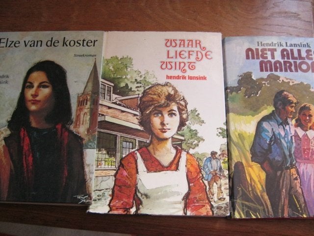 3 x Hendrik Lansink    Liefde / Elze vd Koster / Marion, Boeken, Romans, Verzenden, Gelezen