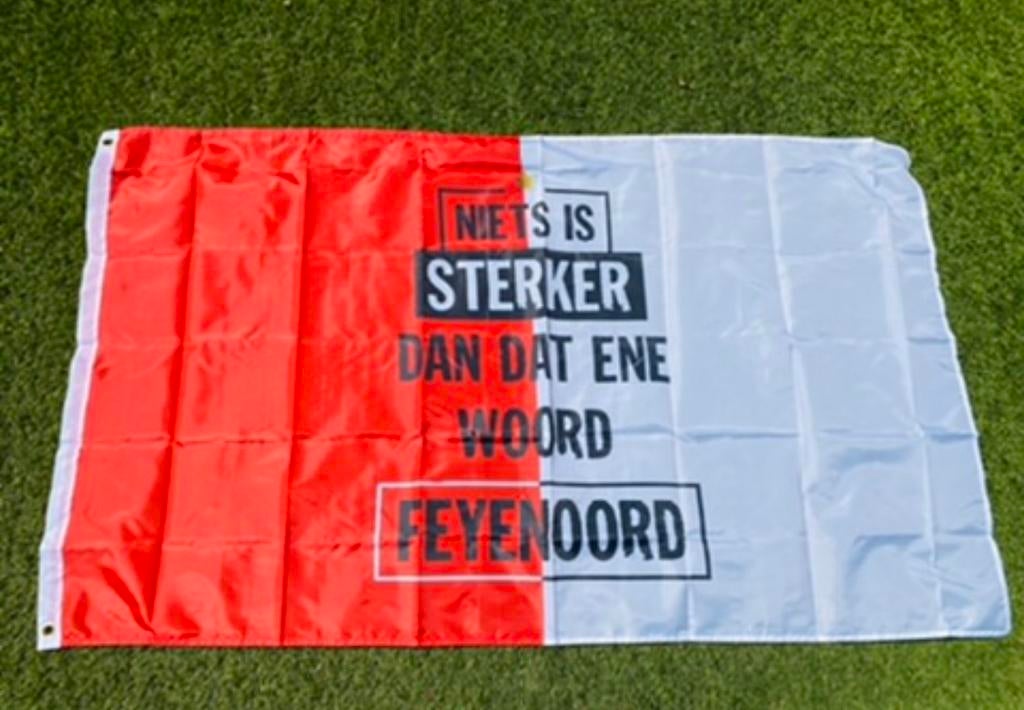 Mooie NIEUWE Feyenoord Vlag, Verzamelen, Ophalen of Verzenden, Nieuw, Feyenoord