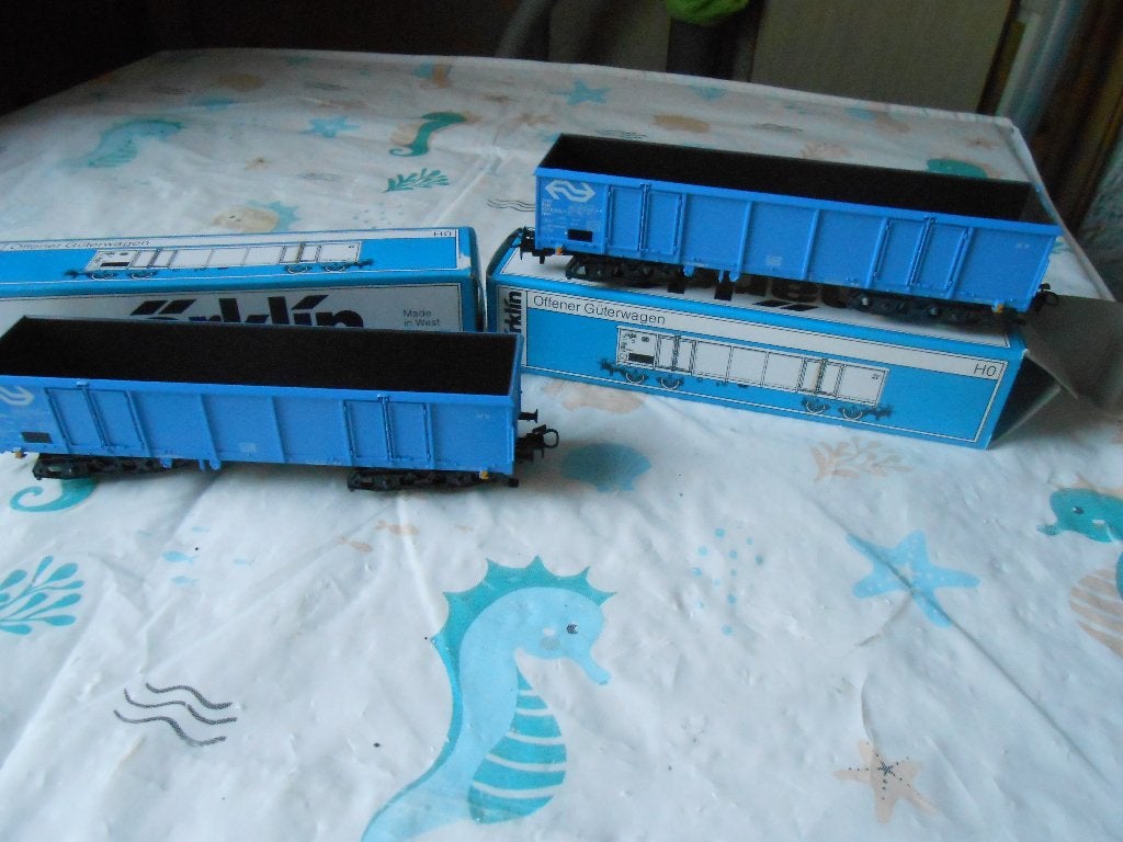 Märklin 4719, 2x de blauwe Eaos van de NS, Nederland, ovp, Wisselstroom, Treinset, Ophalen of Verzenden, Märklin