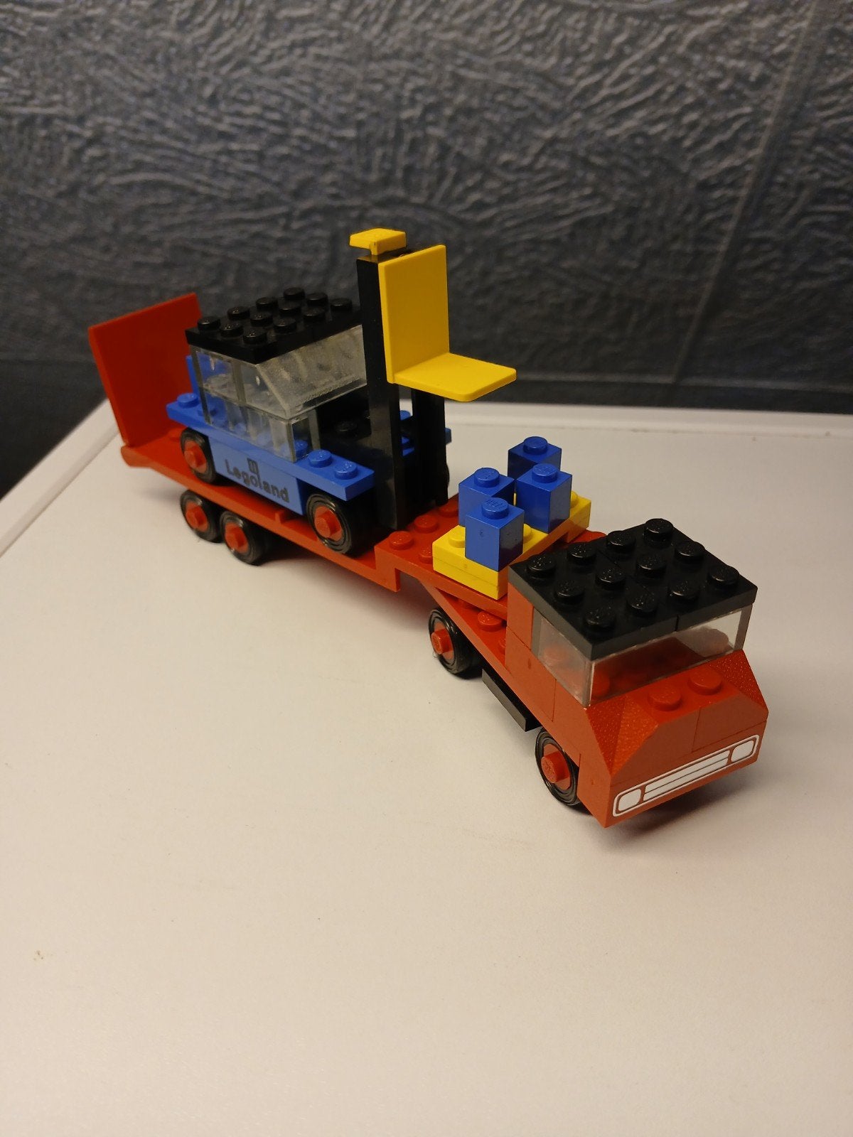 LEGO 684 Vrachtwagen met auto (1972) - Vintage Legoland, Ophalen of Verzenden, Gebruikt