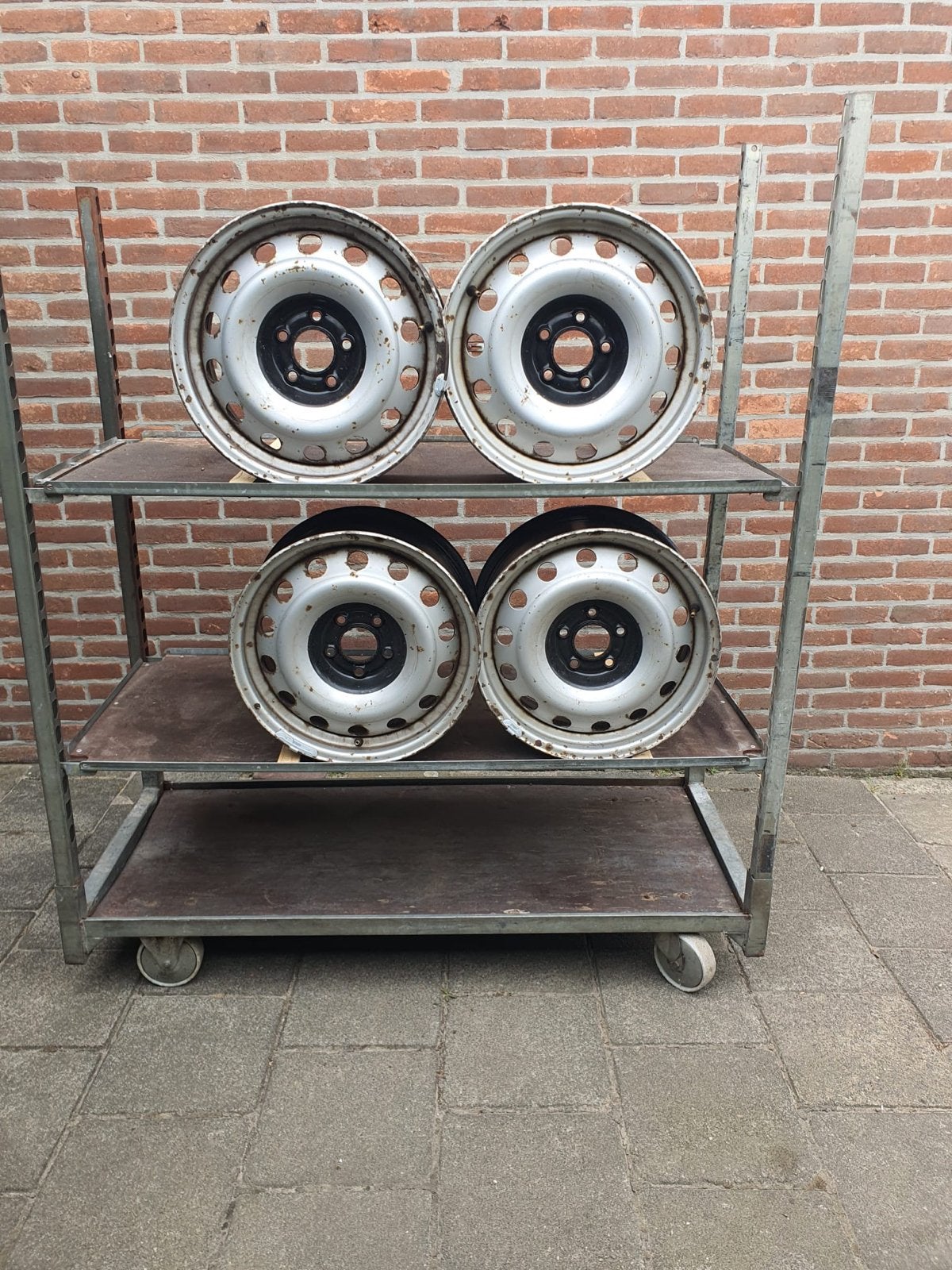 Set van 4 stalen velgen Renault Master, Ophalen, Gebruikt