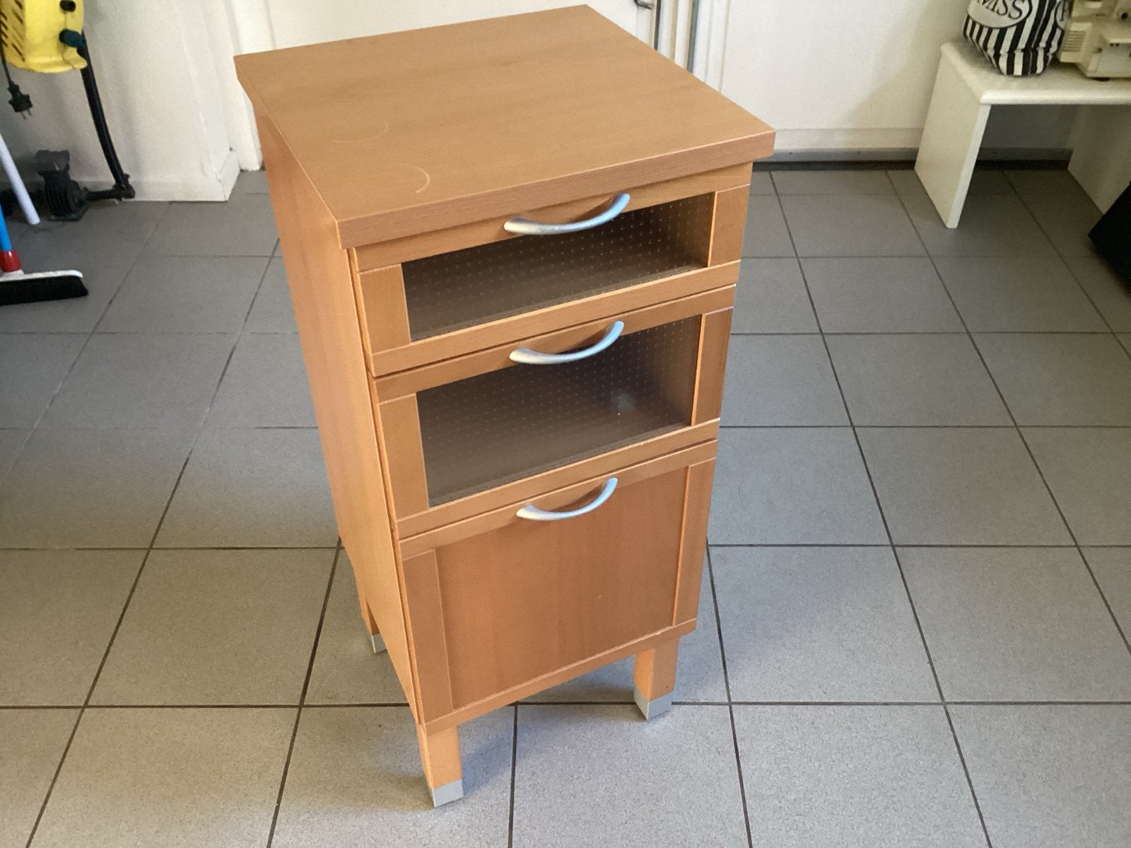 Houten ladekastje met 3 laden, Huis en Inrichting, Ophalen, Minder dan 50 cm, Gebruikt, 100 tot 150 cm
