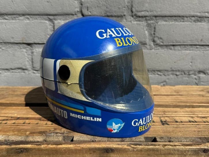 Vintage Gauloises Blondes Reclame helm asbak, Gebruikt, Gebruiksvoorwerp, ., Ophalen of Verzenden