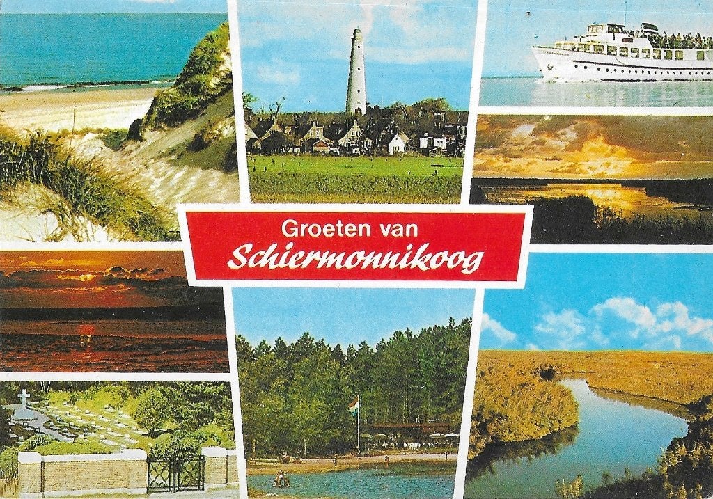 AK Schiermonnikoog - Groeten van......, Ophalen of Verzenden, 1960 tot 1980, Ongelopen, Waddeneilanden