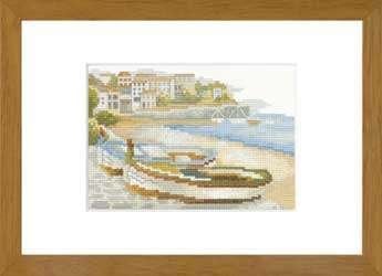 Borduurpakket Lanarte Fishing boats on the beach 34810, ., Nieuw, Ophalen of Verzenden, .