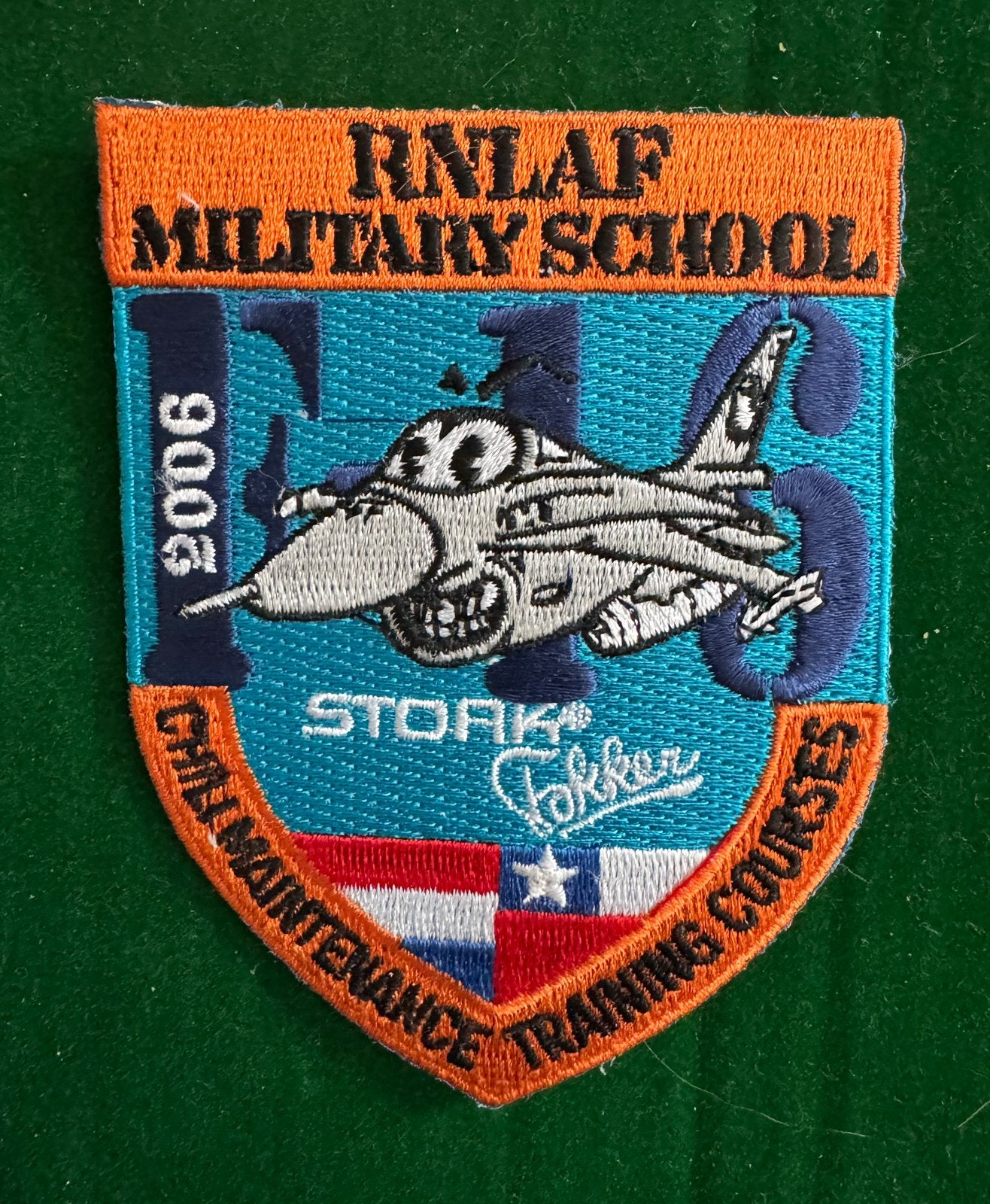 RNLAF F16 patch vlb Woensdrecht, Ophalen of Verzenden, Zo goed als nieuw, Patch, Badge of Embleem