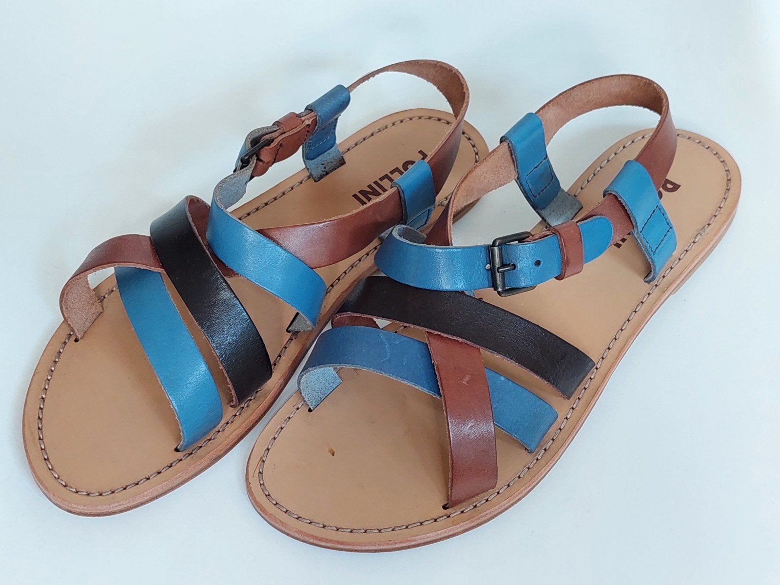 Pollini leren sandalen - Maat 43, Ophalen of Verzenden, Nieuw, Blauw