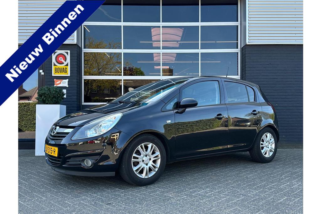 Opel Corsa 1.4-16V '111' Edition, Radio, Navi, Stuur/ stoelv, Auto's, Voorwielaandrijving, Euro 5, Gebruikt, Zwart