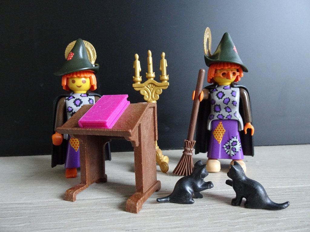 Playmobil heksen, goochelaar en zeemeermin, Ophalen of Verzenden, Gebruikt, Complete set, Figuren