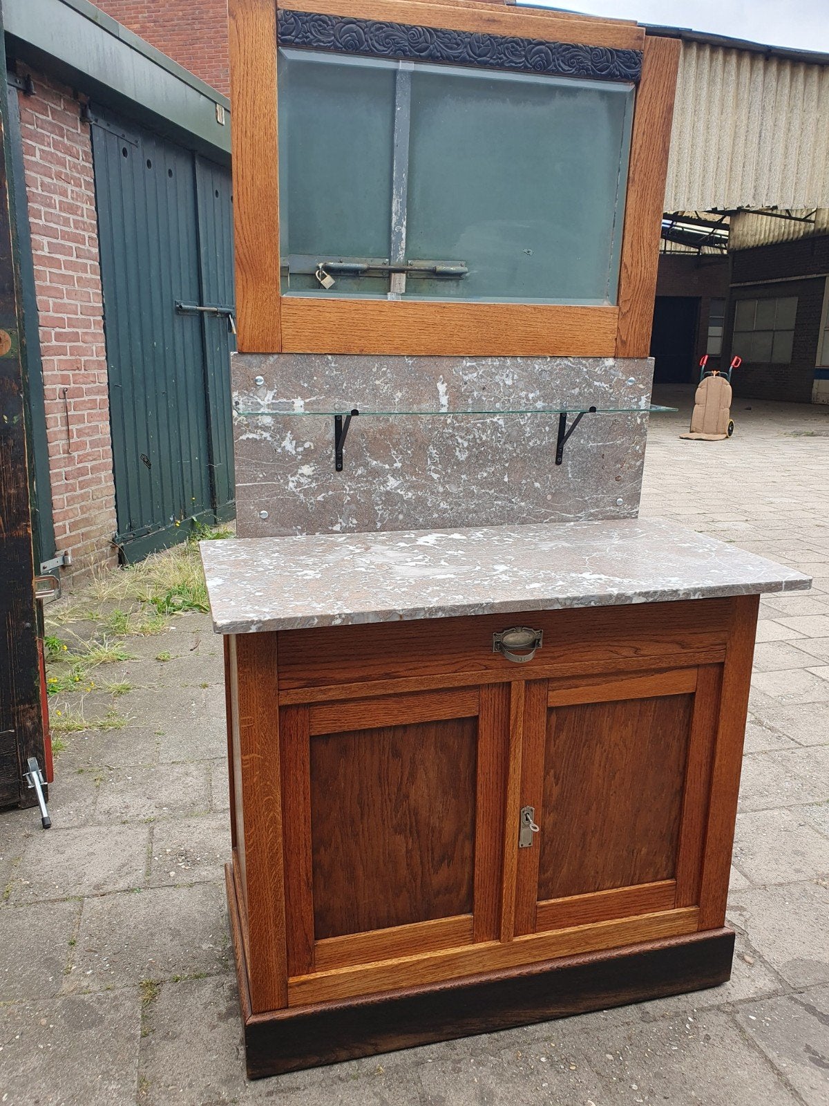 Vintage badkamerkast., Huis en Inrichting, Badkamer | Badkamermeubels, Ophalen, (Half)hoge kast, Gebruikt, 50 tot 100 cm