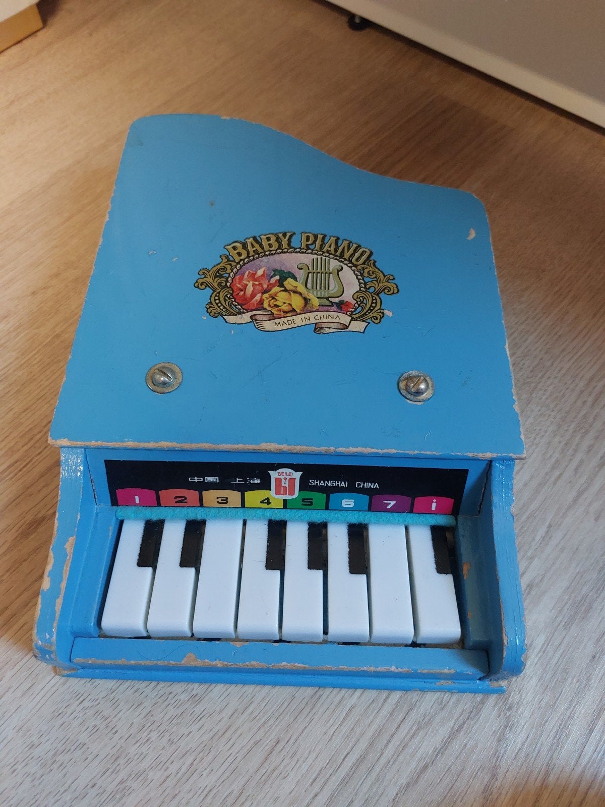 Baby piano mini xylofoon piano blauw, Ophalen of Verzenden