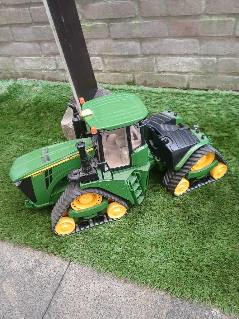 Bruder, John Deere tractor met rupsbanden, Ophalen of Verzenden, Gebruikt