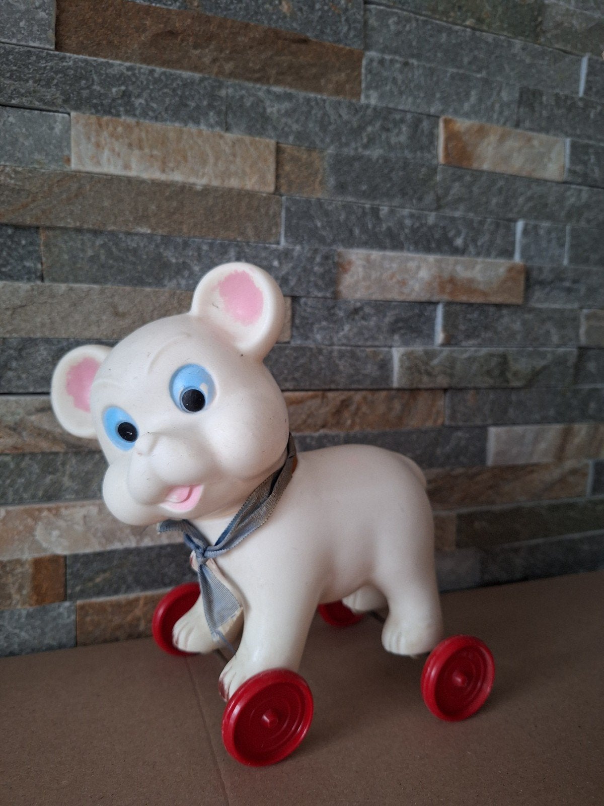 Vintage piepspeelgoed  hond, Ophalen of Verzenden, Gebruikt