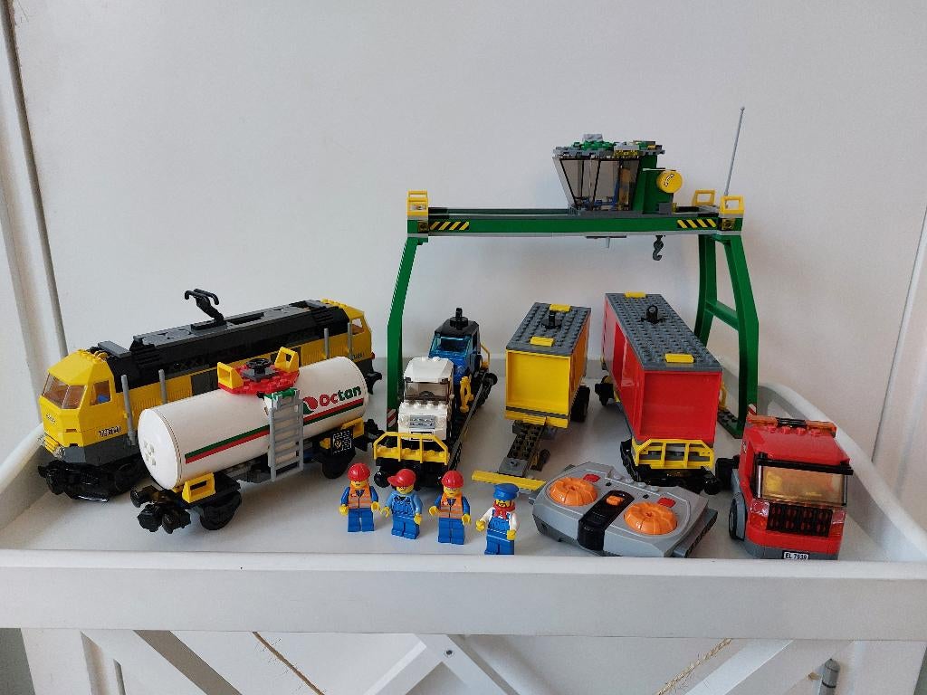 Lego City 7939 Cargo Train / vrachttrein, Compleet, City, Gebruikte blokjes met nopjes, Lego