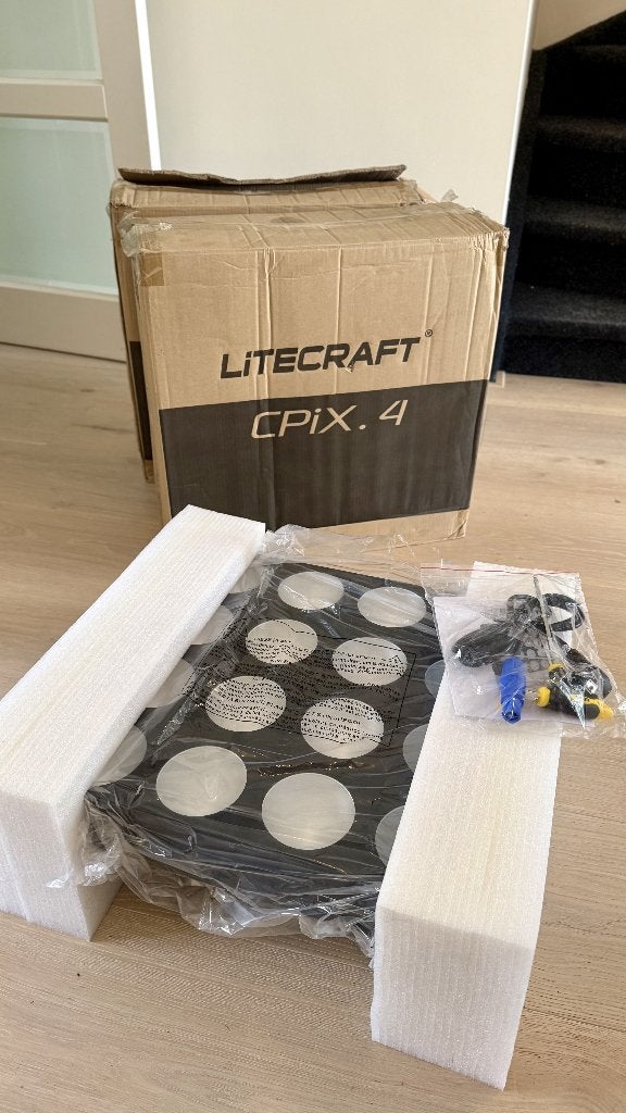 Litecraft CPIC 4 Matrix Panel LED lampen (2 stks) Nieuwstaat, Ophalen of Verzenden, Zo goed als nieuw, Licht, Kleur