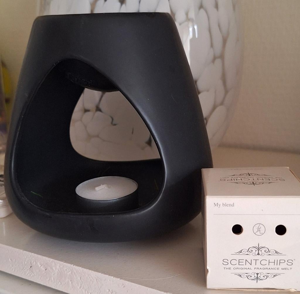 Zwarte geurbrander met waxmelts, Ophalen of Verzenden, Composieten, Bruin, Klassiek