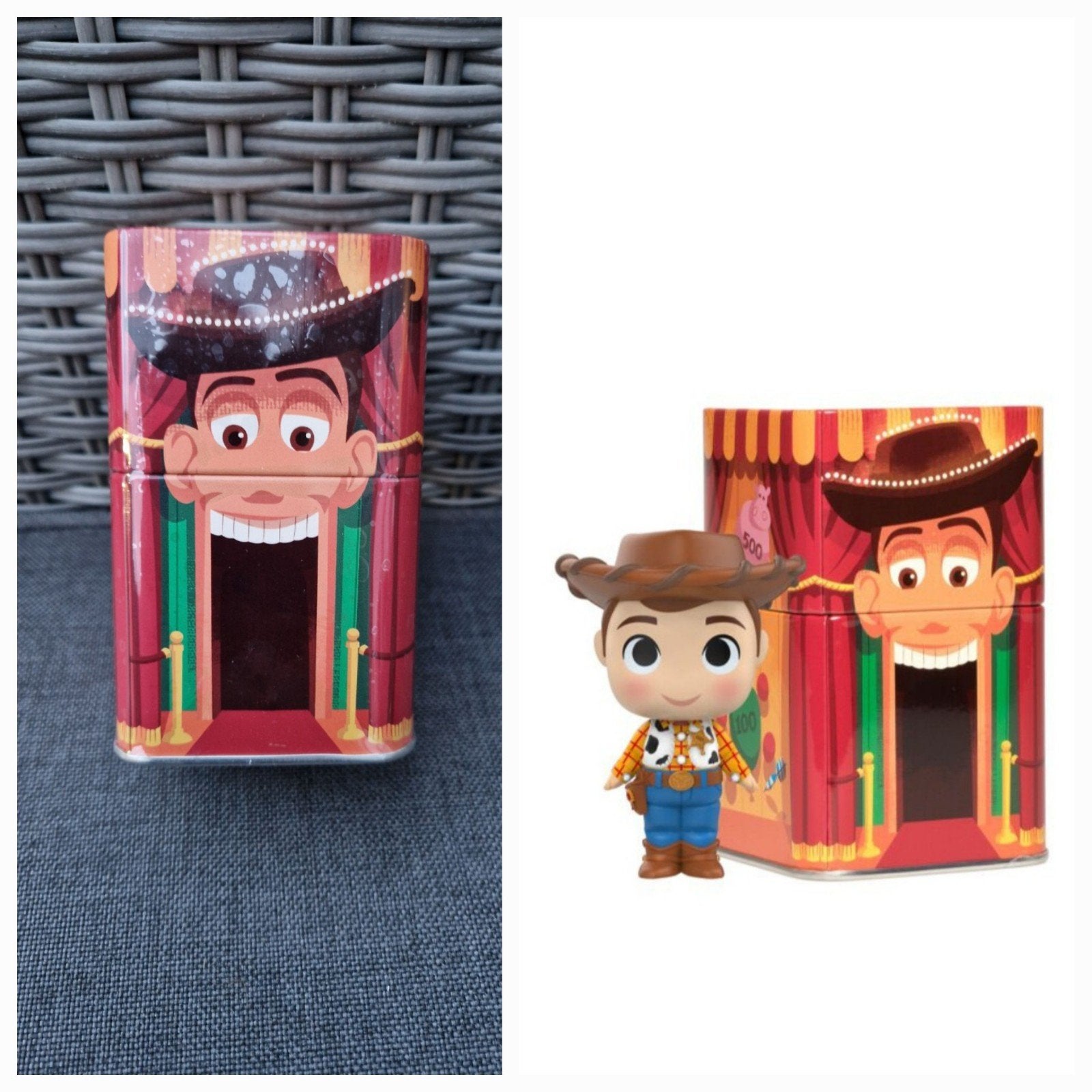 Funko Tin Toy Story Mystery mini Woody, Verzamelen, Disney, Verzenden, Overige figuren, Zo goed als nieuw, Beeldje of Figuurtje