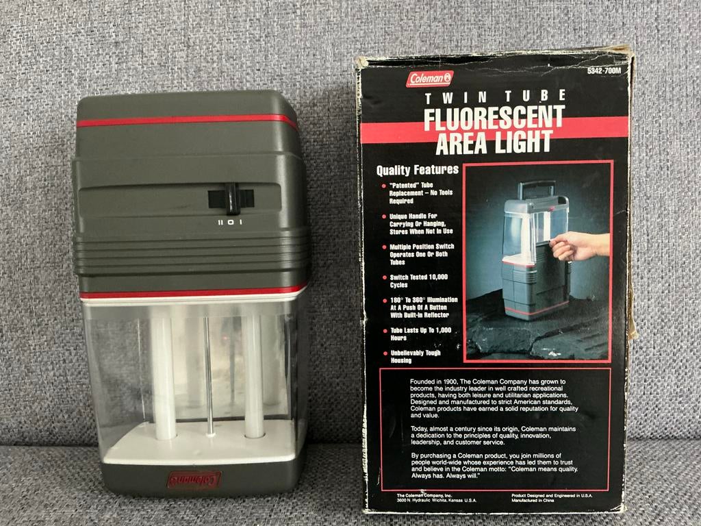 Coleman Fluorescerende Area Light - Camping Buitenlamp, Ophalen of Verzenden, Gebruikt