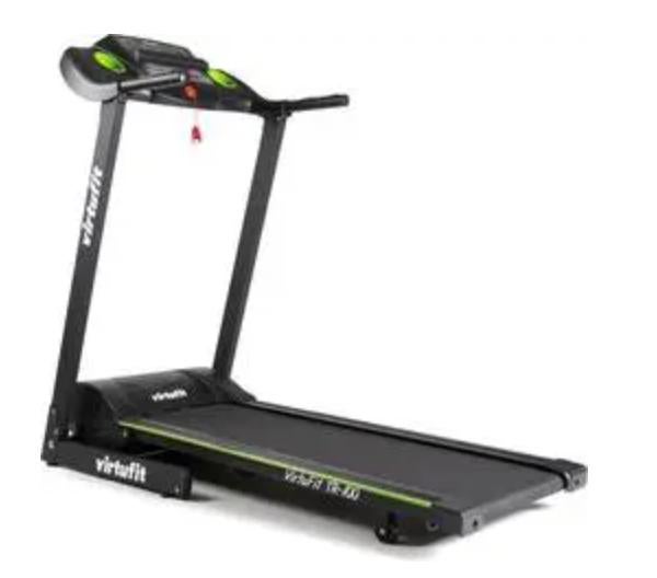 VirtuFit TR-100 Loopband – Inklapbaar – Tot 136 KG, Sport en Fitness, Fitnessapparatuur, Zo goed als nieuw, Loopband, Benen, Kunststof