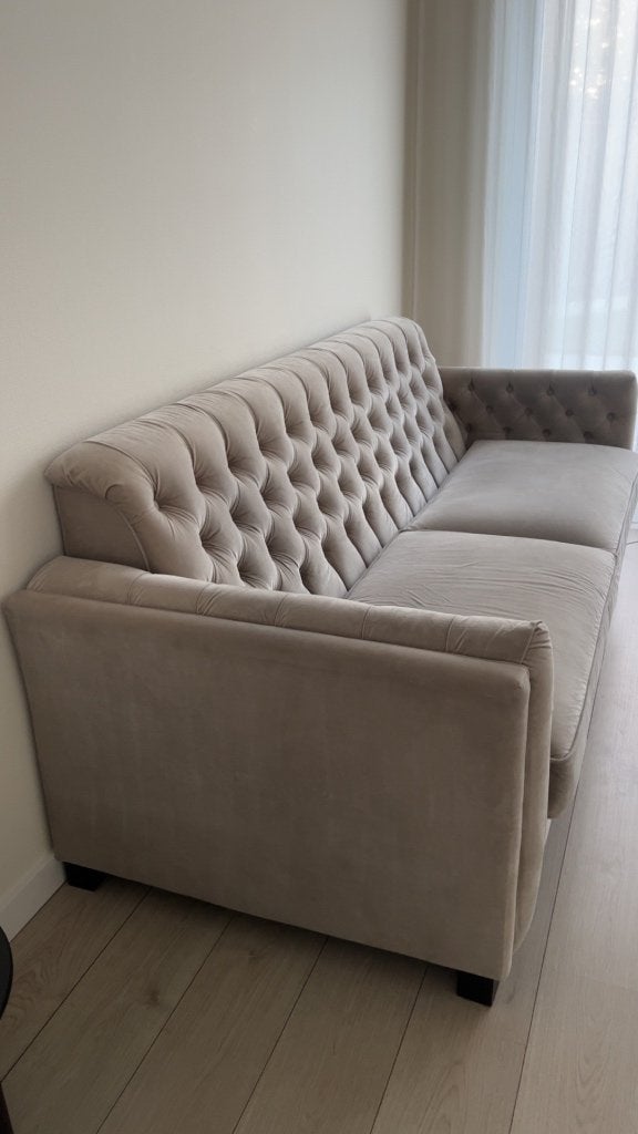 Luxe UrbanSofa Chesterfield 3,5 zitsbank, Ophalen, Tweepersoons, 75 tot 100 cm, Zo goed als nieuw