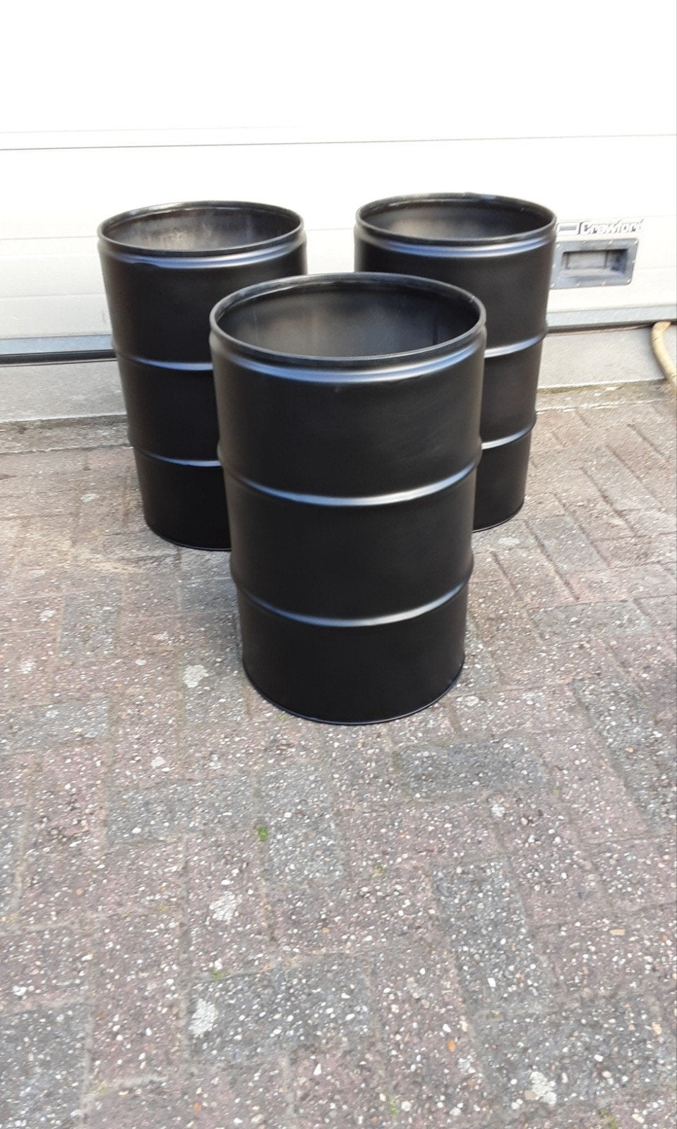 plantenbakken va een olievat, Ophalen, Kunststof