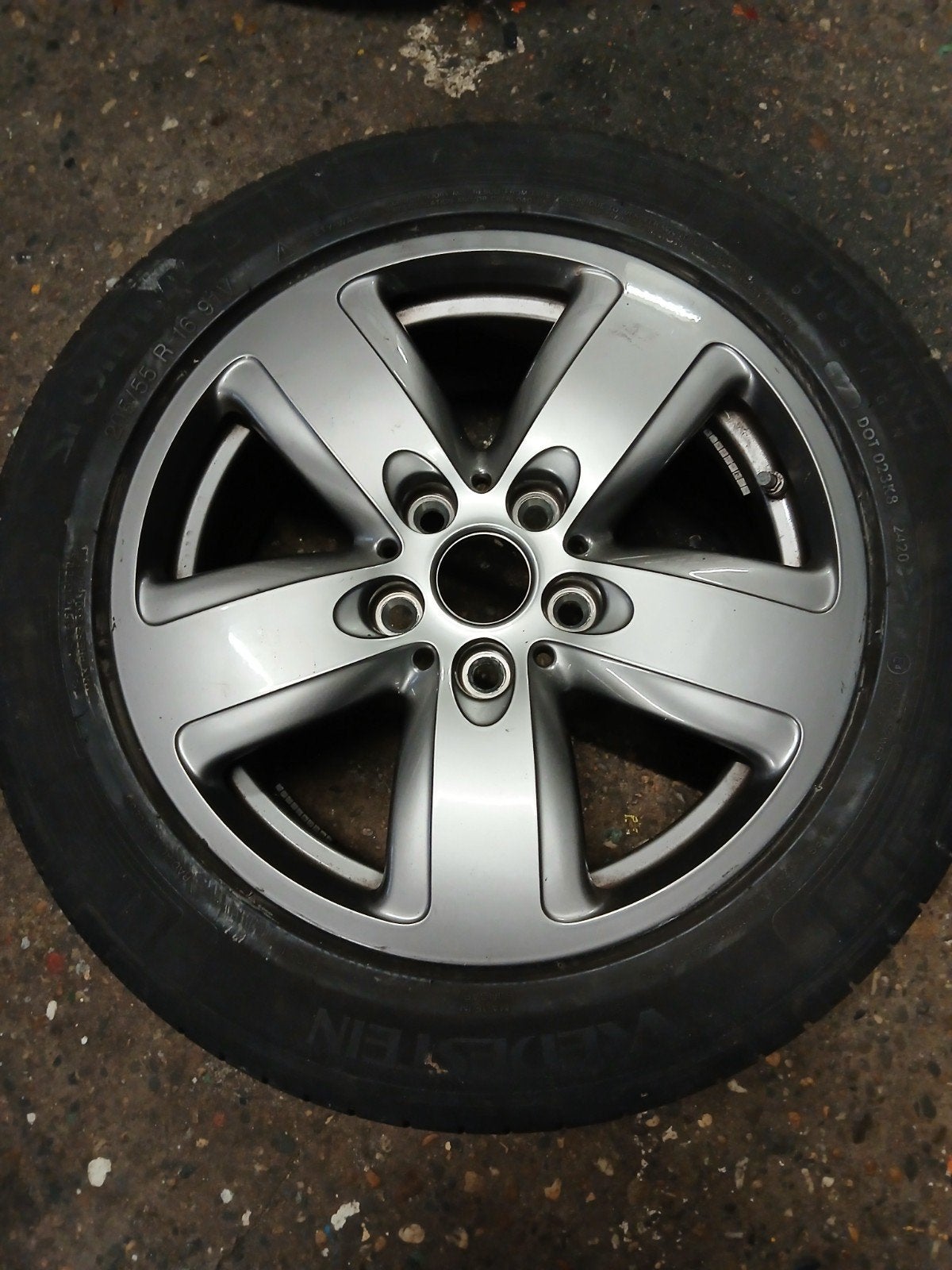 bmw1 volwaardig reservewiel, Ophalen