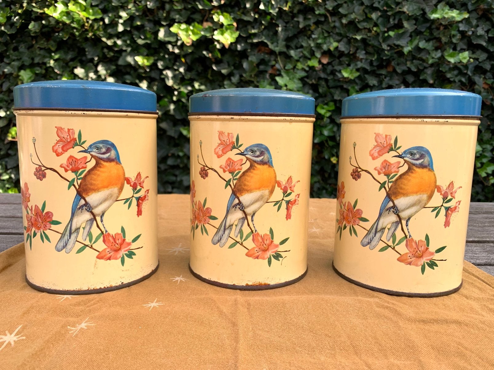 3 Vintage Verblifa blikken uit de jaren 50 –, Verzamelen, Ophalen of Verzenden, Gebruikt, Overige, Overige merken
