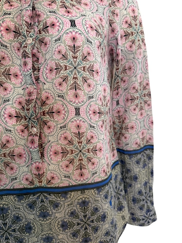 Emily van den Bergh shirt lange mouw L, Kleding | Dames, Maat 38/40 (M), Blauw, Ophalen of Verzenden, Zo goed als nieuw