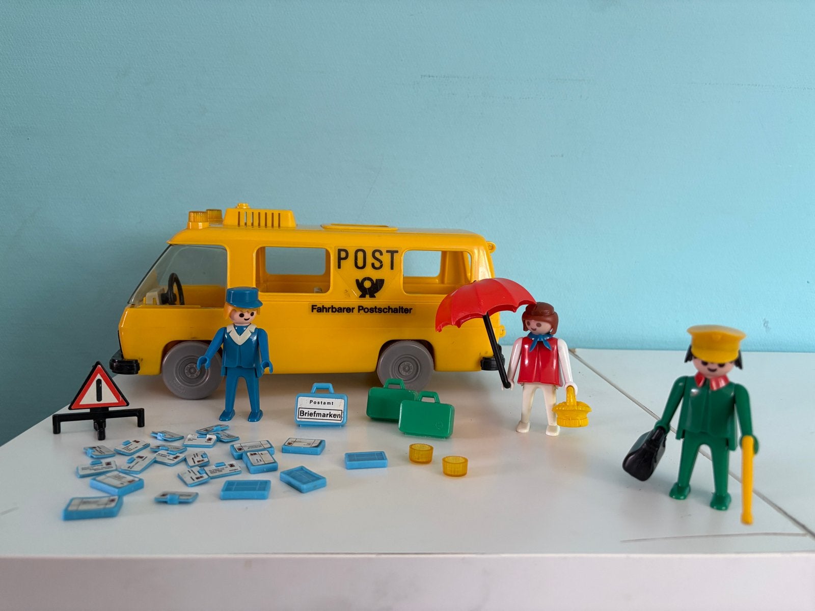 Playmobil Postkoerier bus - 3235, Complete set, Voertuig, Ophalen of Verzenden, Zo goed als nieuw