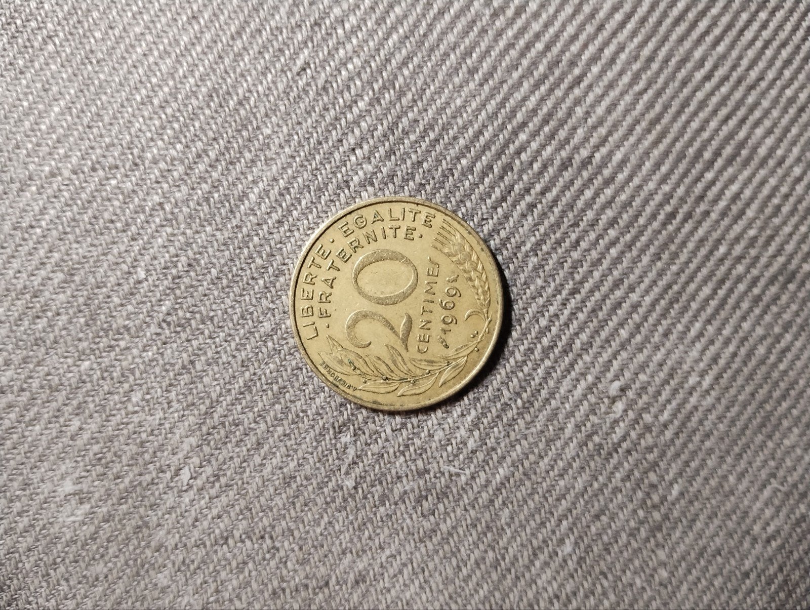 20 Centimes Frankrijk 1969 (M-0304), Verzenden, Frankrijk, Losse munt