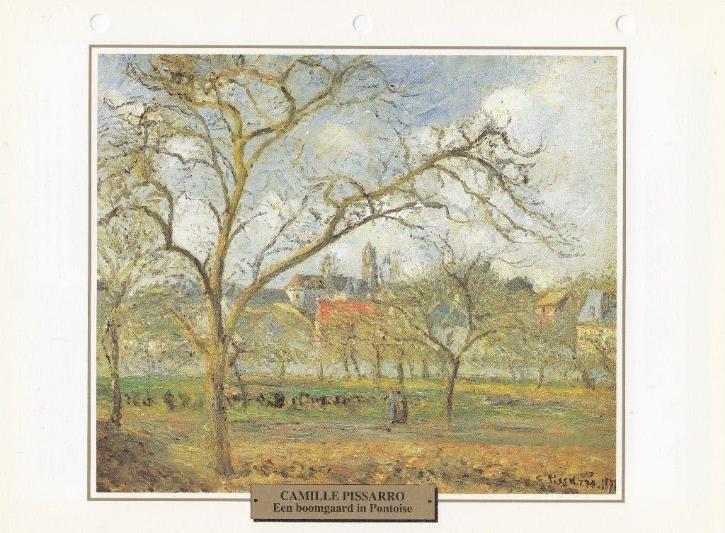 Camille Pissarro Een boomgaard in Pointoise, Antiek en Kunst, Kunst | Overige Kunst, Ophalen of Verzenden