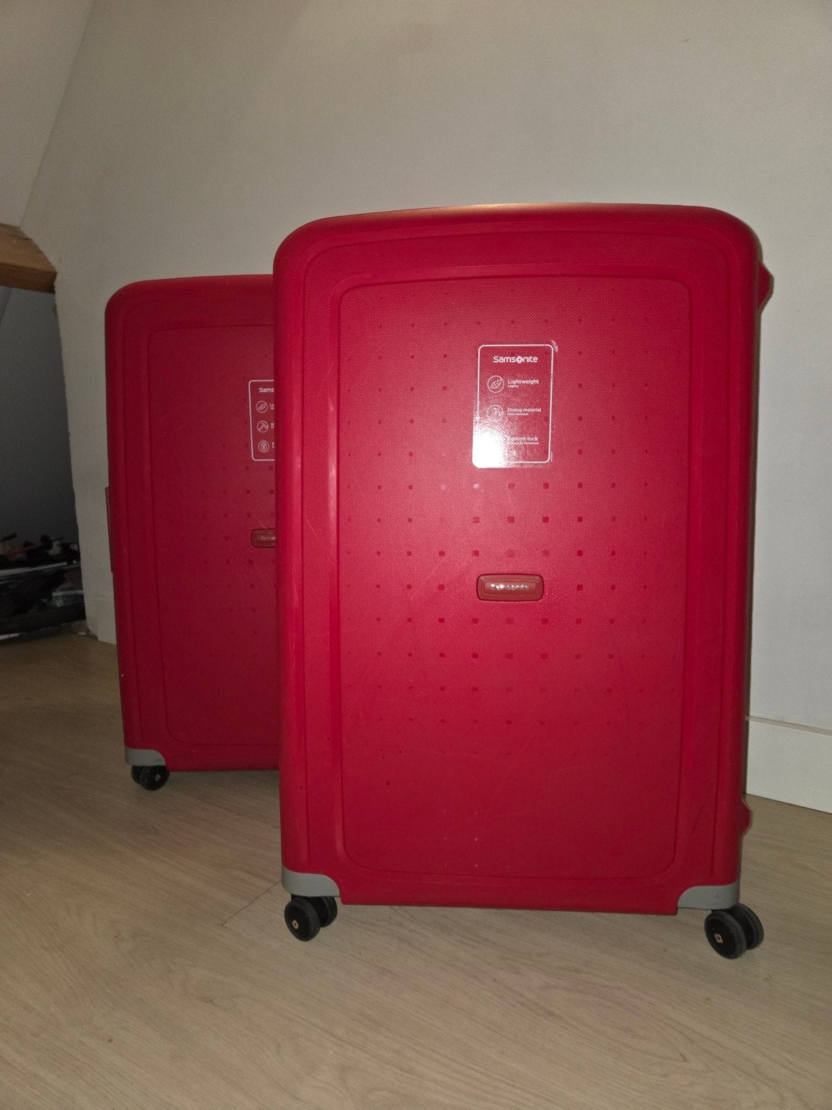 Grote koffers samsonite spinner s'cure 81, Ophalen, Hard kunststof, 45 tot 55 cm, Zo goed als nieuw