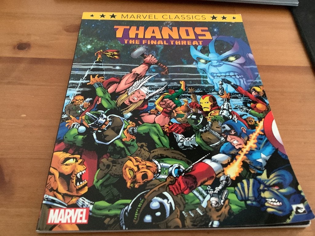 Marvel Classics 4: Thanos The Final Threat. paperback, Amerika, Marvel Comics, Ophalen of Verzenden, Gelezen