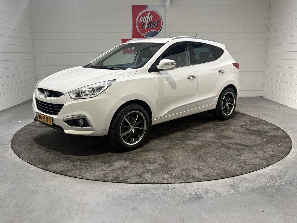 Hyundai ix35 2.0i Style Automaat, 18 inch, Cruise, Clima, Tr, Auto's, Hyundai, Gebruikt, Zwart, 4 cilinders, Leder en Stof