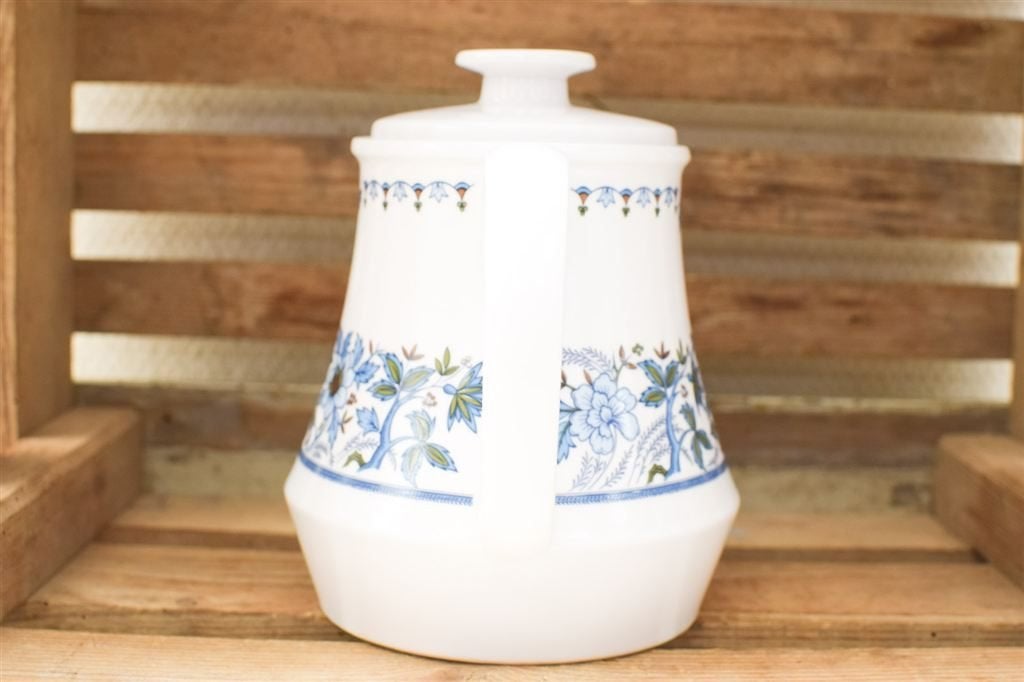 Noritake Blue Moon porseleinen koffiepot 44972, Gebruikt, Ophalen of Verzenden, Bord(en), Overige stijlen