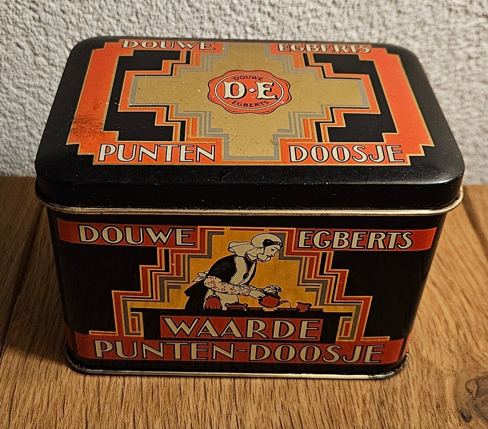 Douwe Egberts Waardepuntendoosje 12x8,2x8,6 cm
Dit vintage, Verzamelen, Ophalen of Verzenden, Gebruikt, Koffie, Douwe Egberts