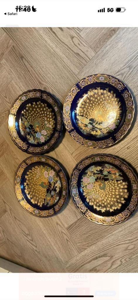 Taous borden 4 stuks voor €100, Ophalen of Verzenden, Zo goed als nieuw, Bord
