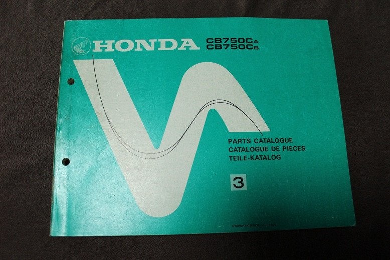 Honda CB750 Ca Cb 1980 motorcycle parts catalogue CB 750, Motoren, Ophalen of Verzenden, Honda