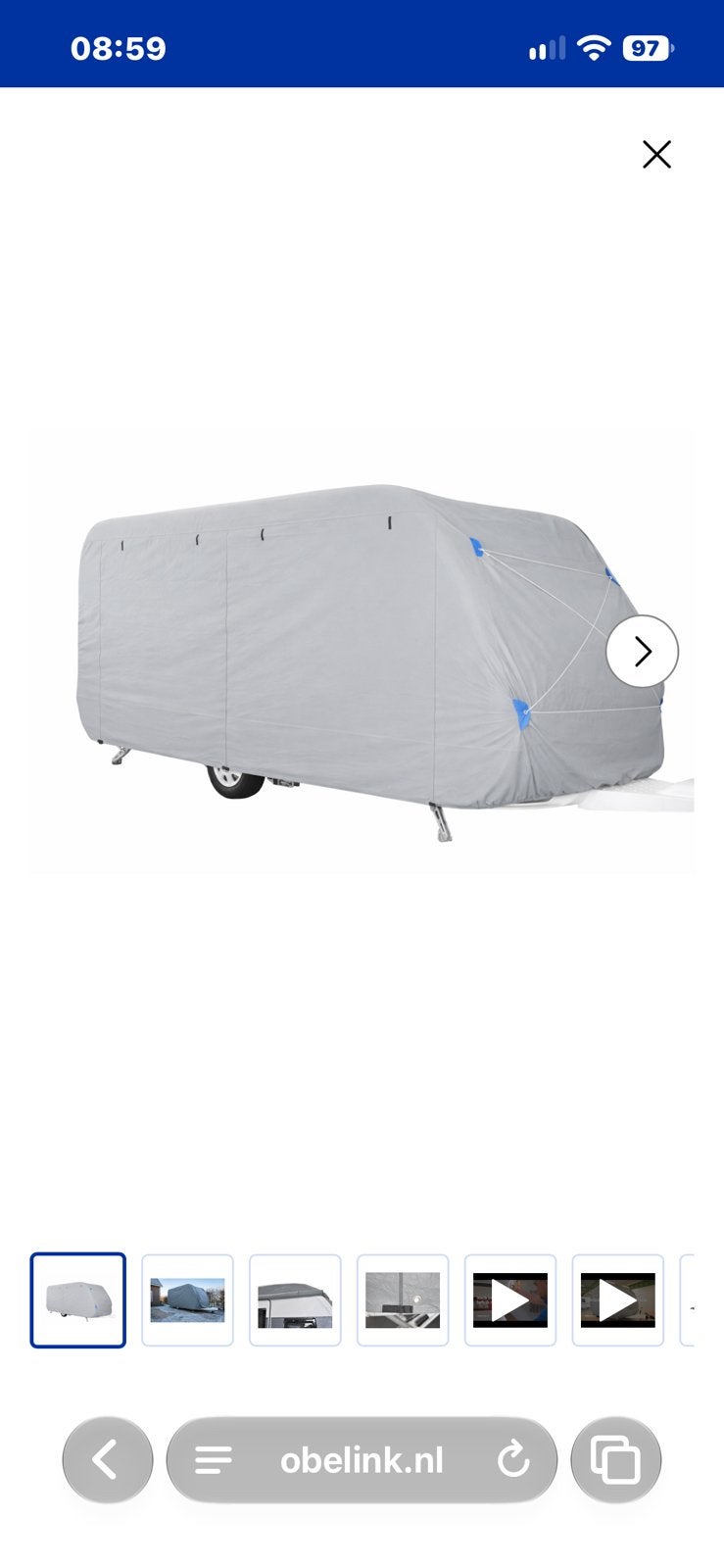 Obelink caravanhoes 427 - 518 nieuw!, Ophalen, Nieuw