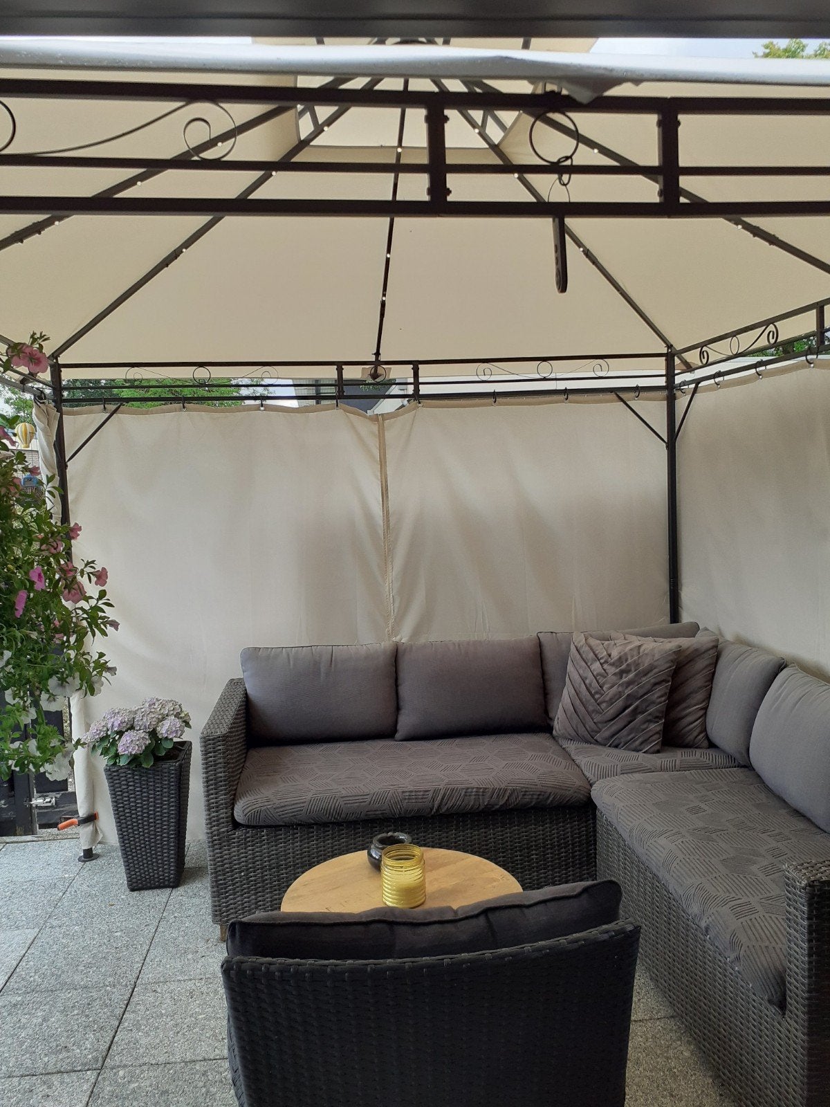 degelijk tuin paviljoen 3 keer 3 meter, Tuin en Terras, Partytenten, Ophalen, Zo goed als nieuw, Minder dan 5 meter, Paviljoen